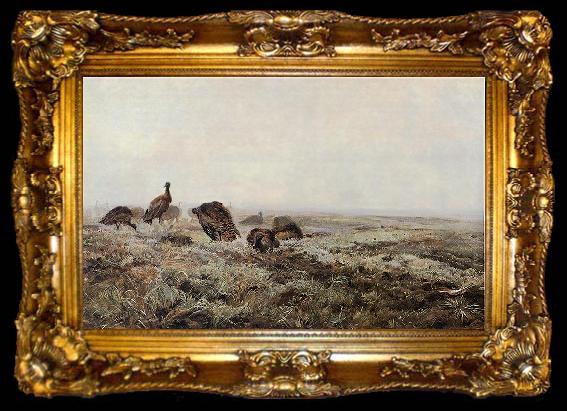 framed  Joseph Chelmonski Dropie, ta009-2